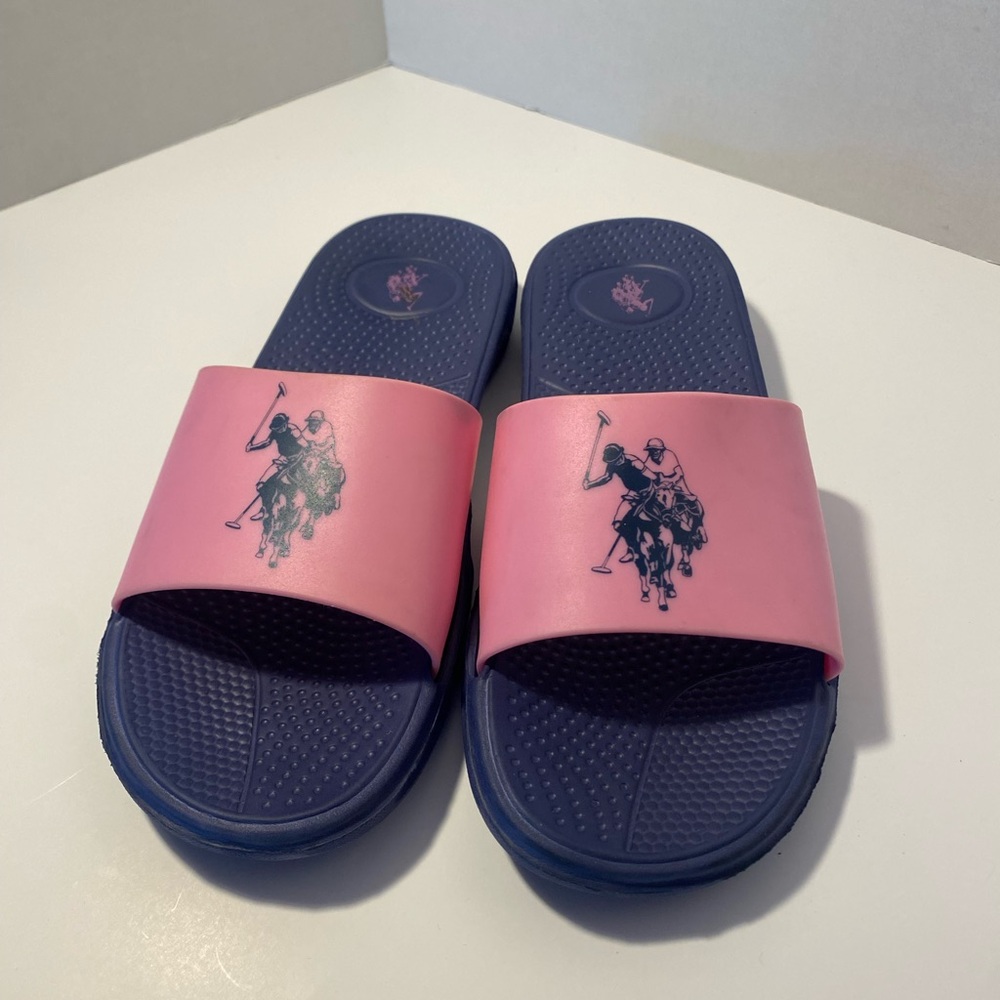 Beverly Hills Polo Club Pink and Blue Slippers